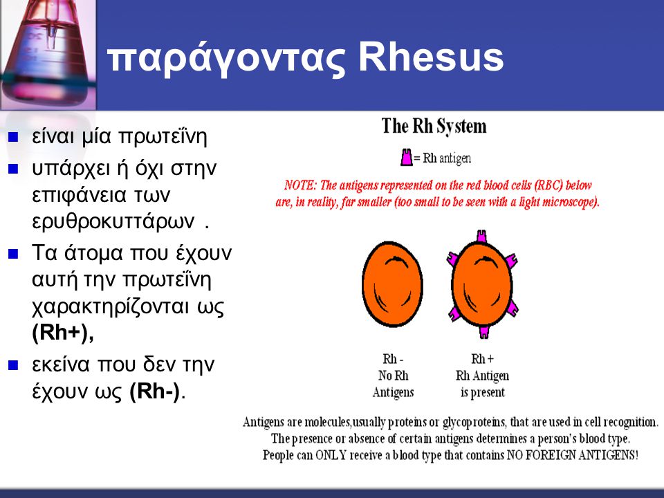 παράγοντας Rhesus είναι μία πρωτεΐνη