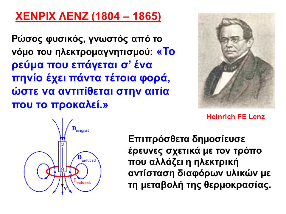 ΧΕΝΡΙΧ ΛΕΝΖ (1804 – 1865)