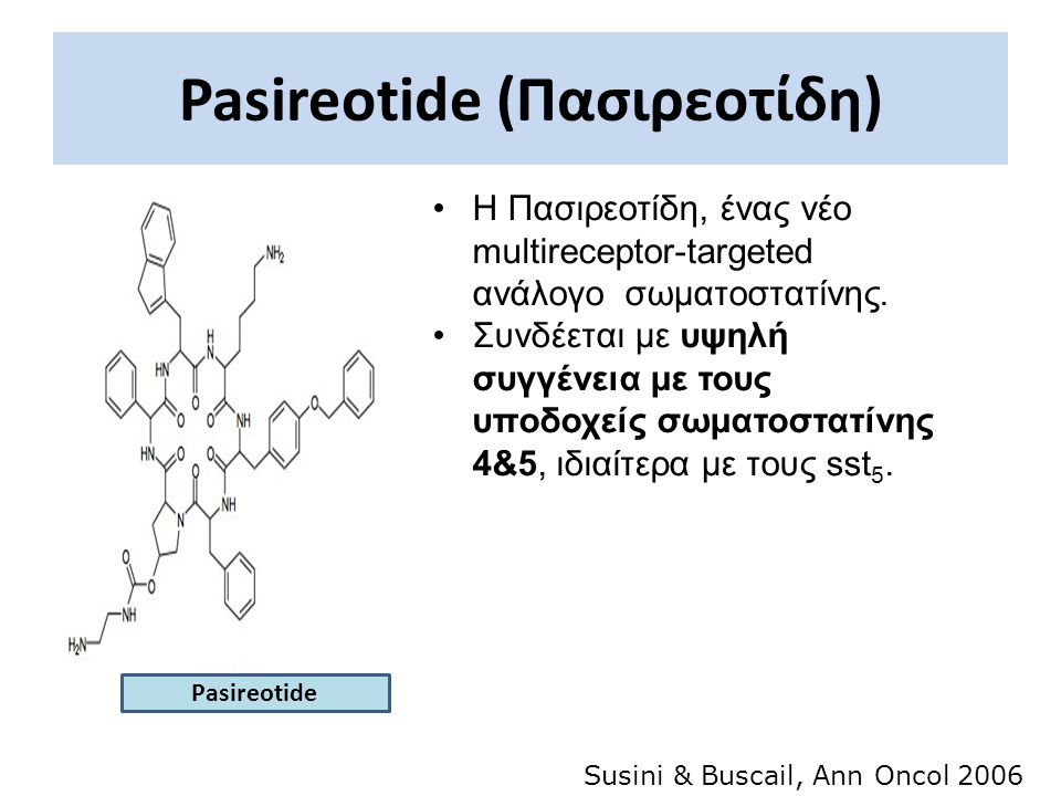 Pasireotide (Πασιρεοτίδη)
