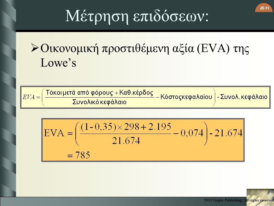 Μέτρηση επιδόσεων: Οικονομική προστιθέμενη αξία (EVA) της Lowe’s