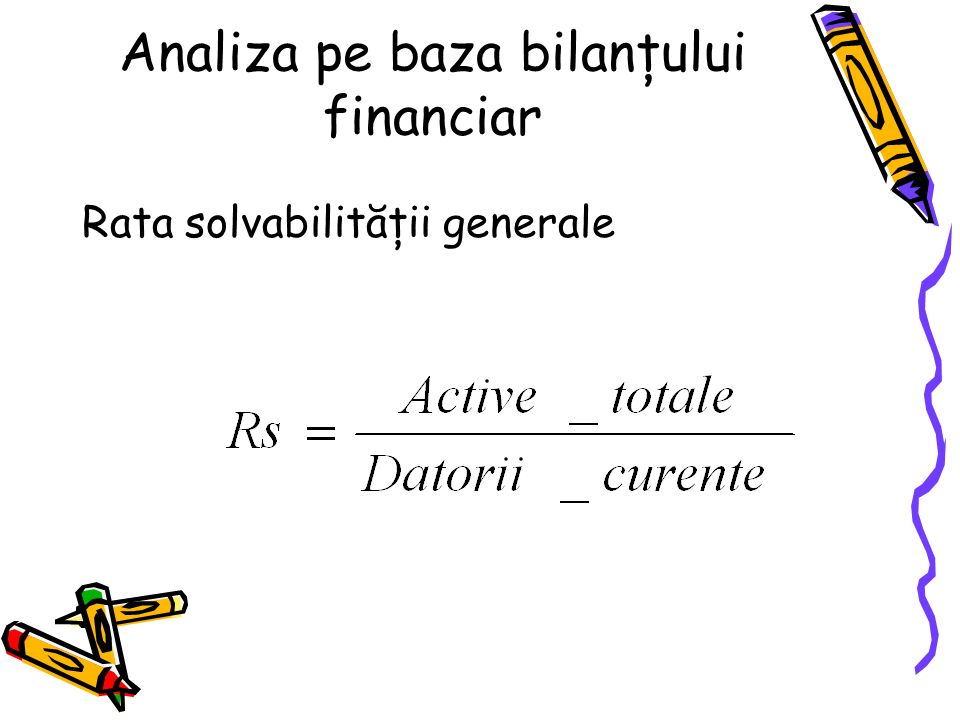 Analiza pe baza bilanţului financiar